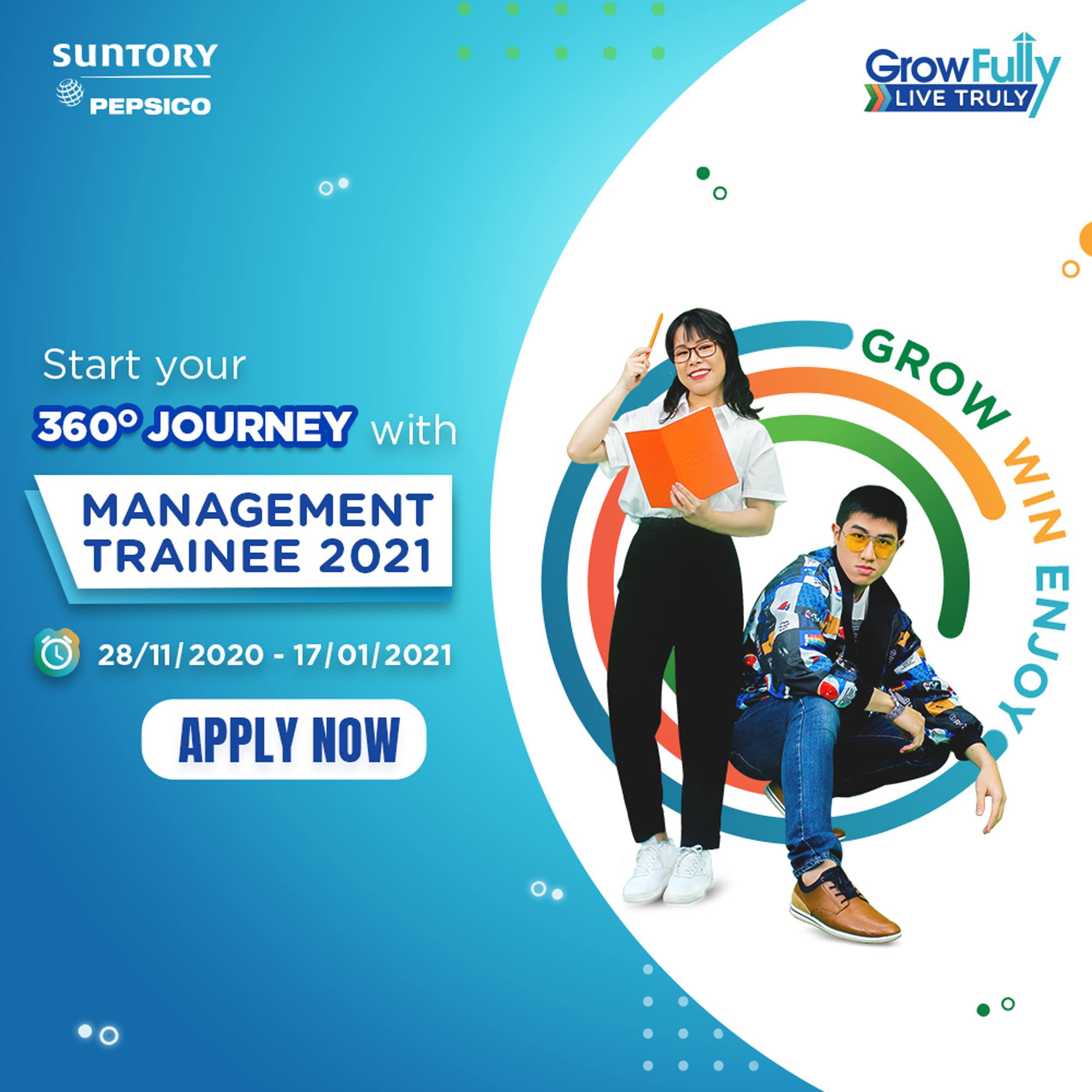 Suntory Pepsico Vietnam Management Trainee 2021 – Trường Đại học Kinh tế –  Luật