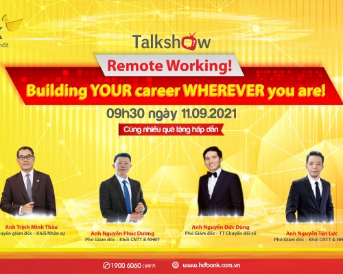 Talkshow “Remote Working! Building YOUR career WHEREVER you are!”